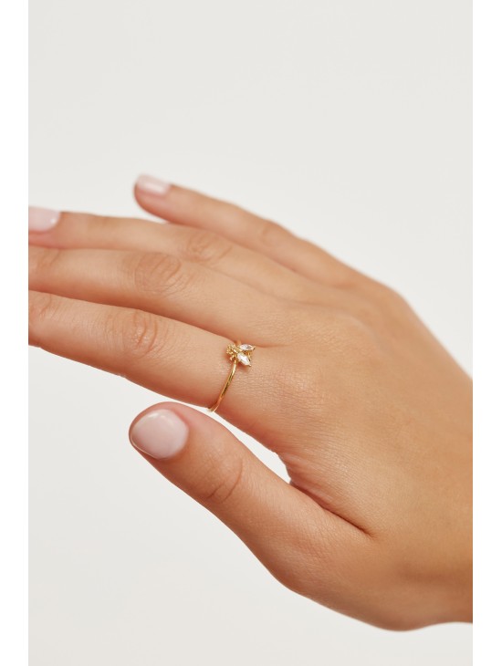 Anillo P D Paola Buzz Plata Dorado Talla 14 + Compra Ahora