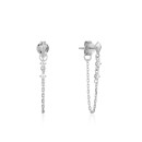 Pendientes Ania Haie Silver Spike Chain E025-02H Plata de Ley
