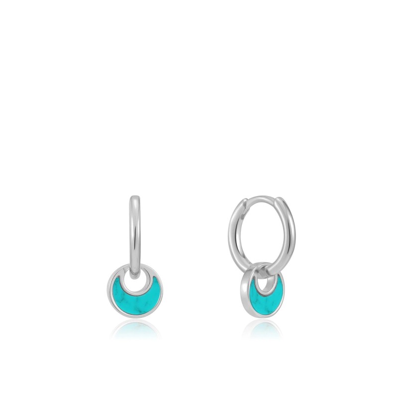 Pendientes Ania Haie Gold Turquoise Crescent E027-06H Plata de Ley