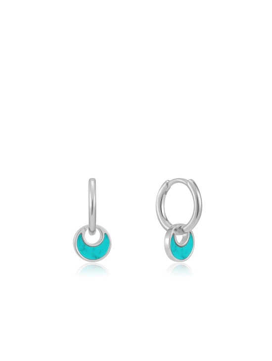 Pendientes Ania Haie Gold Turquoise Crescent E027-06H Plata de Ley