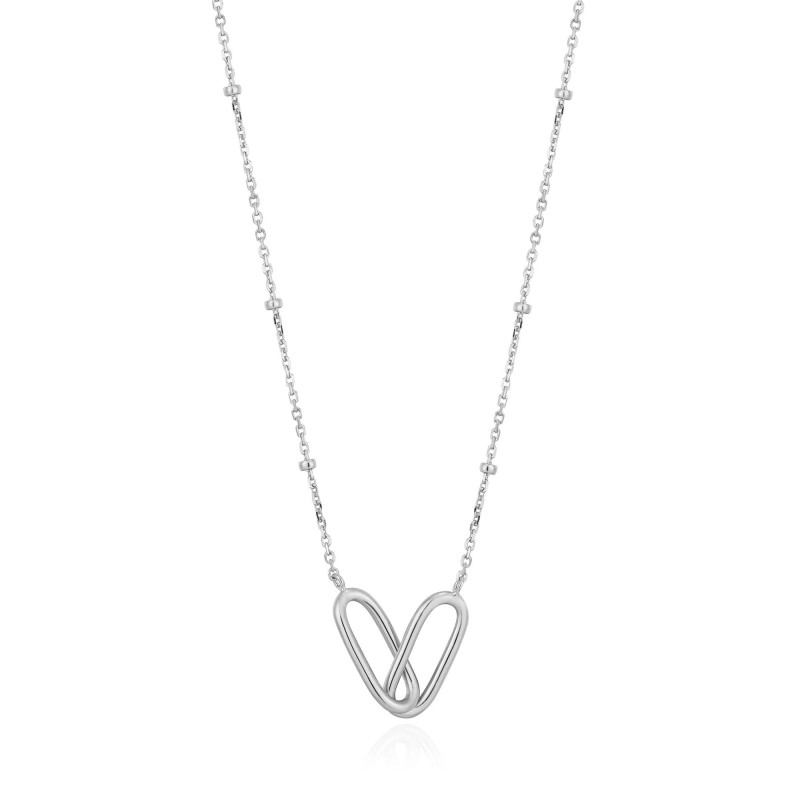 Ania Haie Silver Beaded Chain Necklace N021-01H Sterling Silver