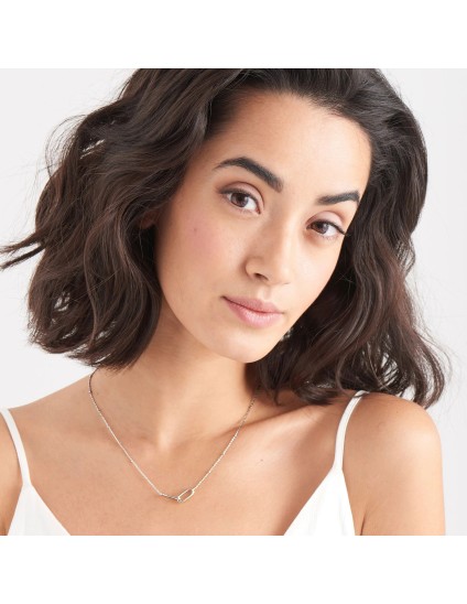 Colar Ania Haie Silver Beaded Chain N021-01H em Prata de Lei