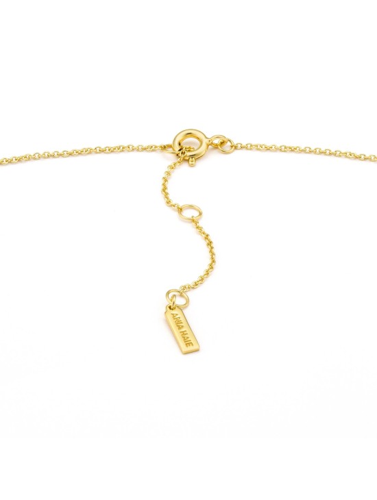 Colar Ania Haie Gold Luxe Circle N024-01G em Prata de Lei