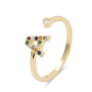 Anillo Luxenter Letra A H2046Y20A00 Plata de Ley Dorada