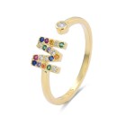 Anillo Luxenter Letra M H2046Y20M00 Plata de Ley Dorada