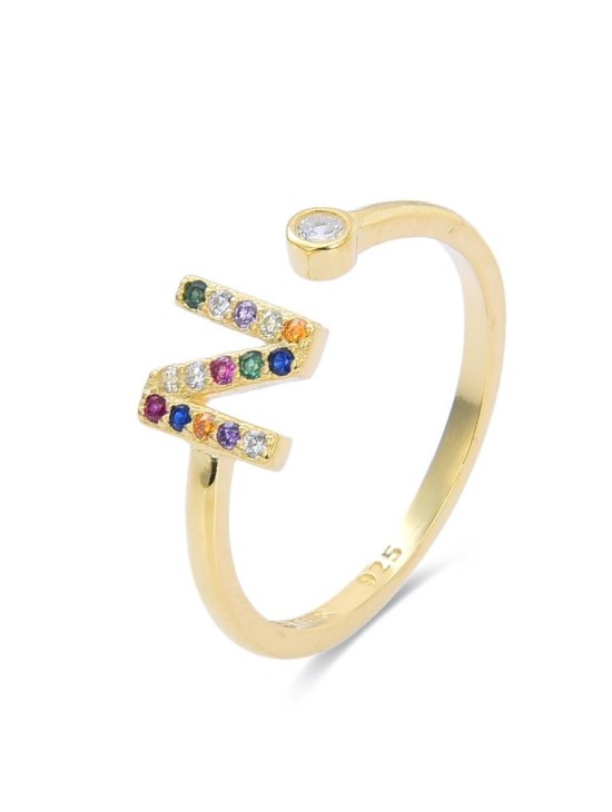 Anillo Luxenter Letra N H2046Y20N00 Plata de Ley Dorada | Joyería Parejo Anillo Luxenter Letra N H2046Y20N00 Plata de Ley Dorada | Joyería Parejo