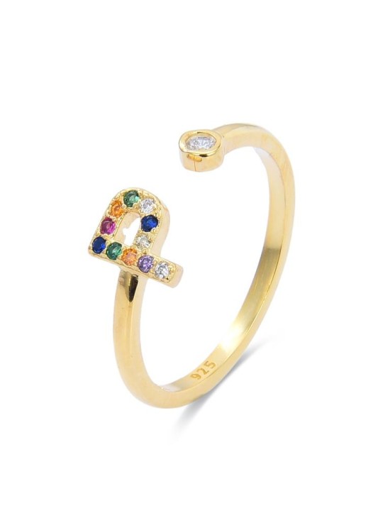 Anillo Luxenter Letra P H2046Y20P00 Plata de Ley Dorada | Joyería Parejo Anillo Luxenter Letra P H2046Y20P00 Plata de Ley Dorada | Joyería Parejo