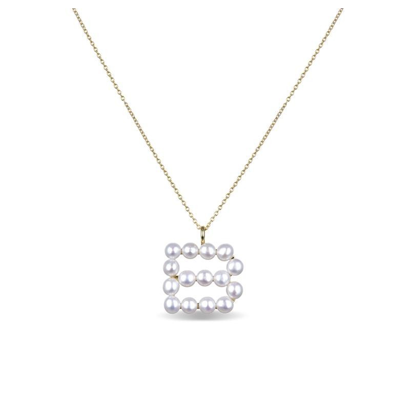 Colgante Luxenter Letra B em Prata Dourada | Joyería Parejo