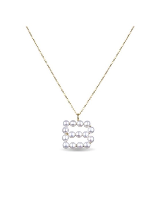 Colgante Luxenter Letra B em Prata Dourada | Joyería Parejo