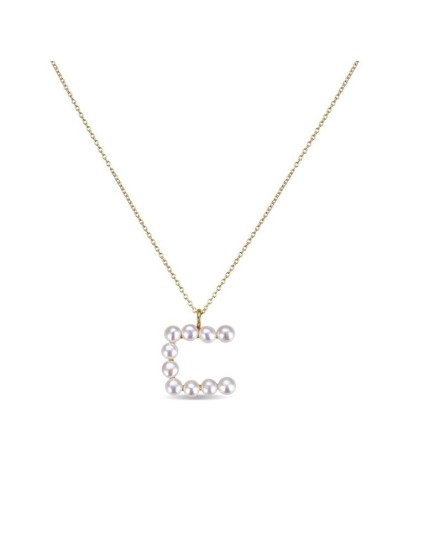 Luxenter Letter C Pendant PX005Y114C00 Gold Sterling Silver
