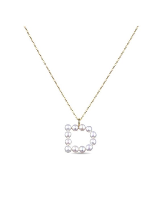 Colgante Luxenter Letra D em Prata Dourada | Joyeria Parejo