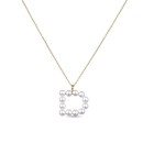 Colgante Luxenter Letra D PX005Y114D00 Plata de Ley Dorada