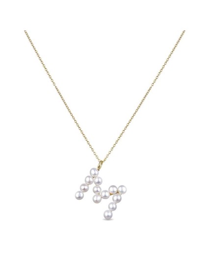 Colgante Luxenter Letra M PX005Y114M00 Plata de Ley Dorada | Joyería Parejo
