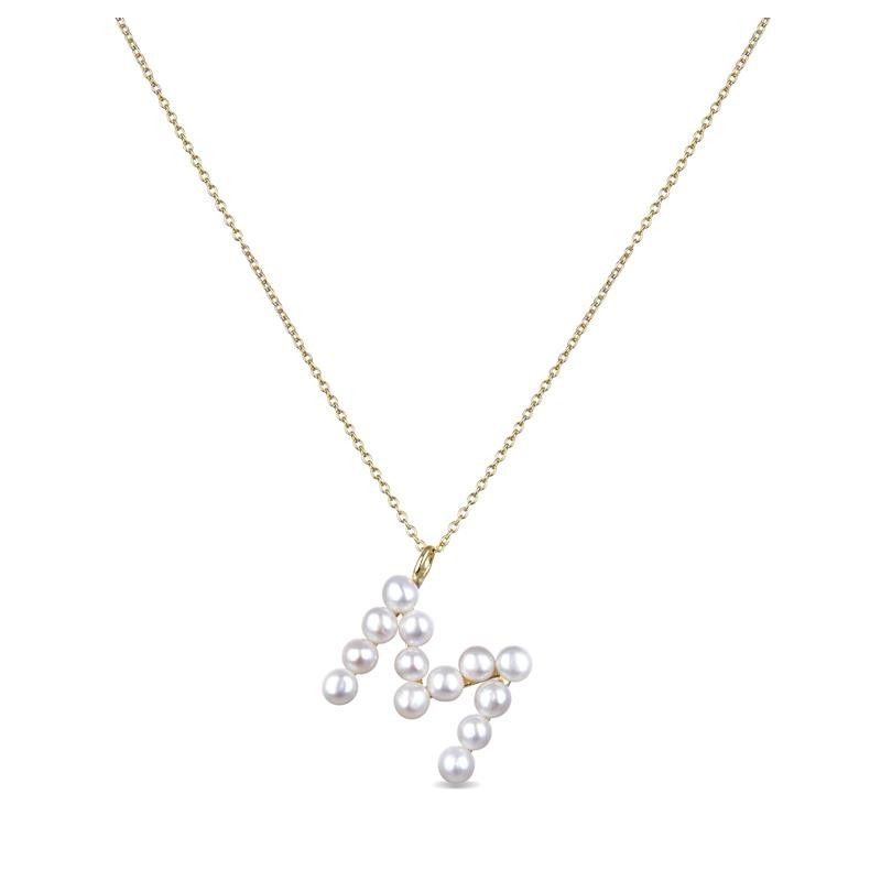 Colgante Luxenter Letra M PX005Y114M00 Plata de Ley Dorada | Joyería Parejo