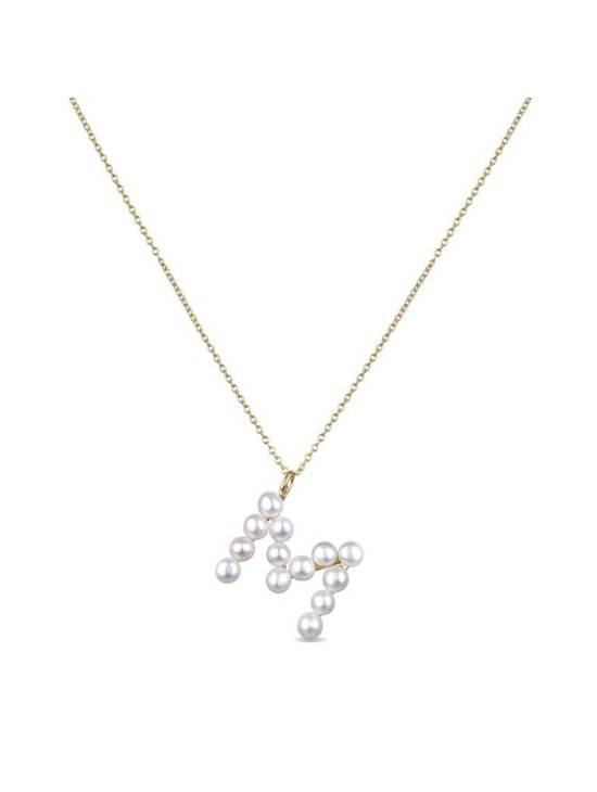 Colgante Luxenter Letra M PX005Y114M00 Plata de Ley Dorada | Joyería Parejo