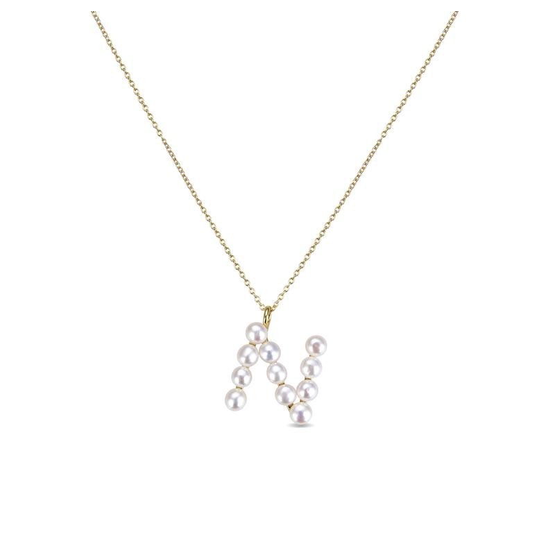 Colgante Luxenter Letra N PX005Y114N00 Plata de Ley Dorada | Joyería Parejo