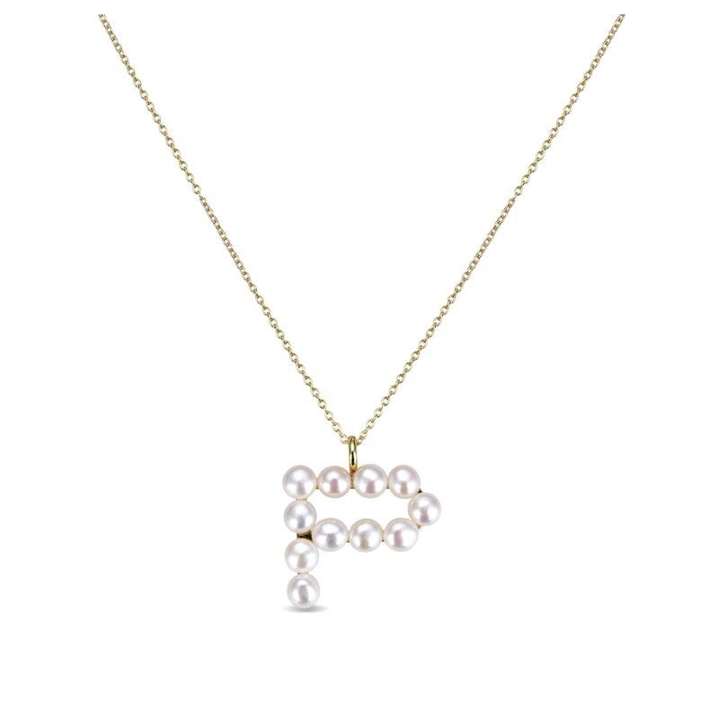 Colgante Luxenter Letra P PX005Y114P00 Plata de Ley Dorada | Joyería Parejo