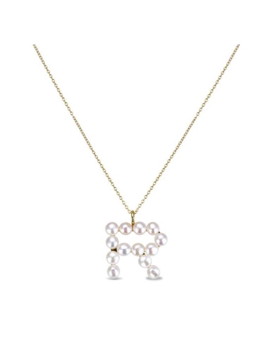 Colgante Luxenter Letra R PX005Y114R00 Plata de Ley Dorada | Joyería Parejo