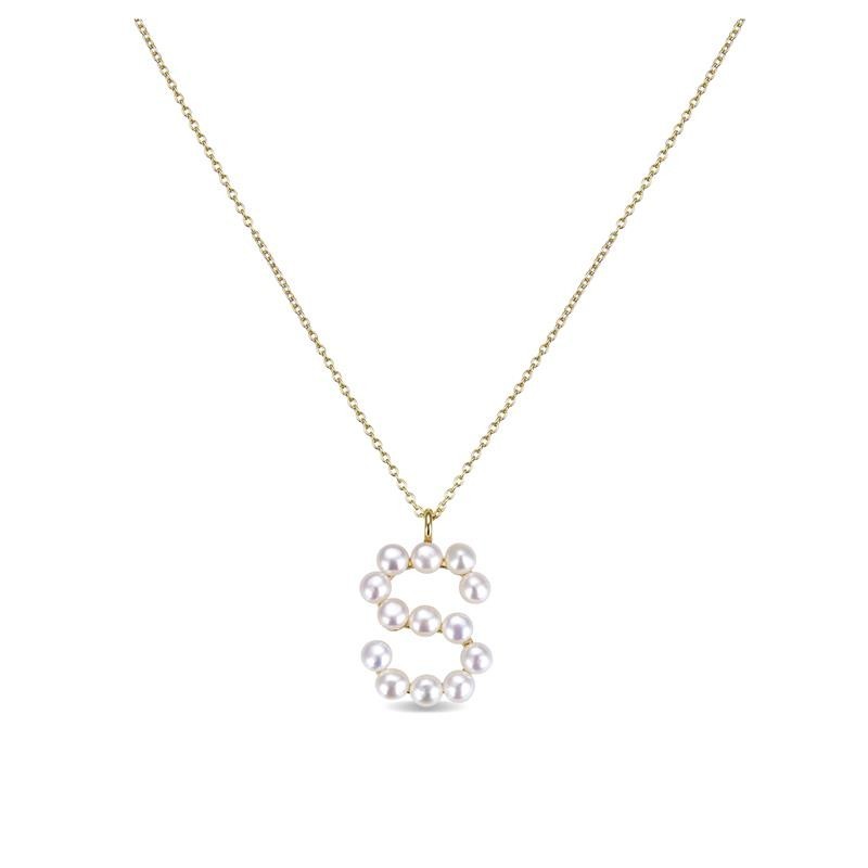 Colgante Luxenter Letra S em Prata Dourada | Joyeria Parejo