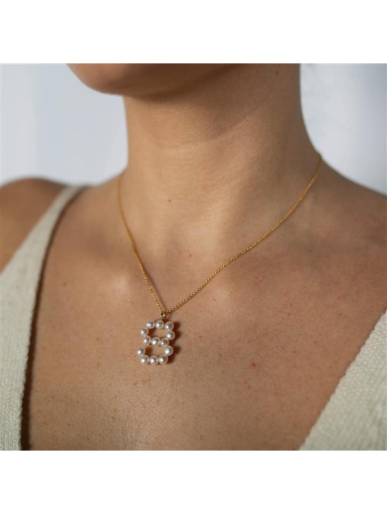 Colgante Luxenter Letra S em Prata Dourada | Joyeria Parejo