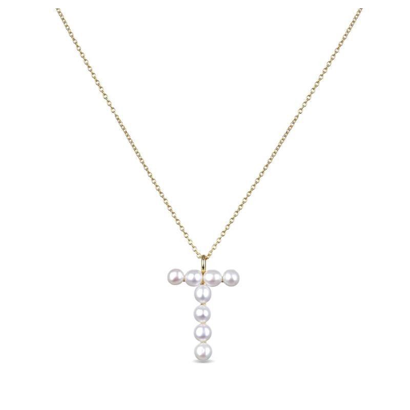 Colgante Luxenter Letra T PX005Y114T00 Plata de Ley Dorada | Joyería Parejo