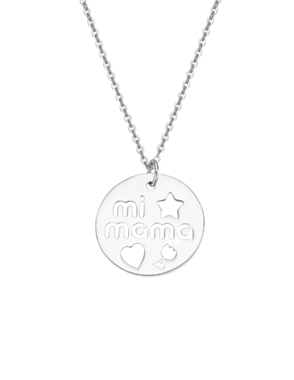 Collar Lotus Silver LP3232-1/1 Mamá | Joyería Parejo