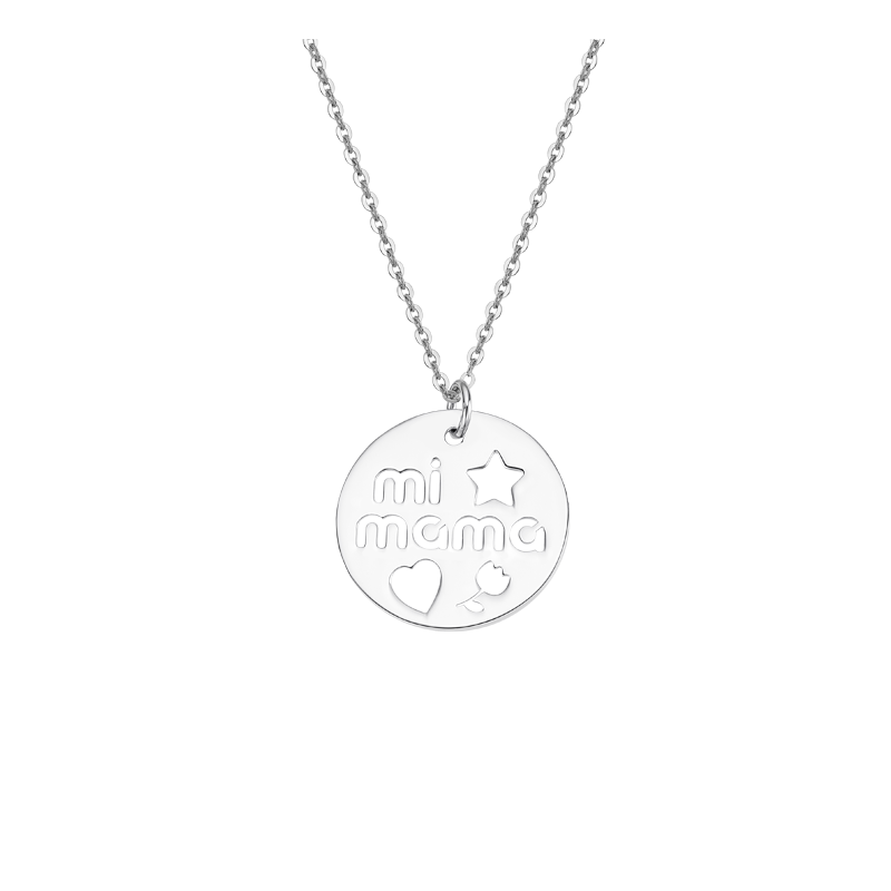 Collar Lotus Silver LP3232-1/1 Mamá | Joyería Parejo