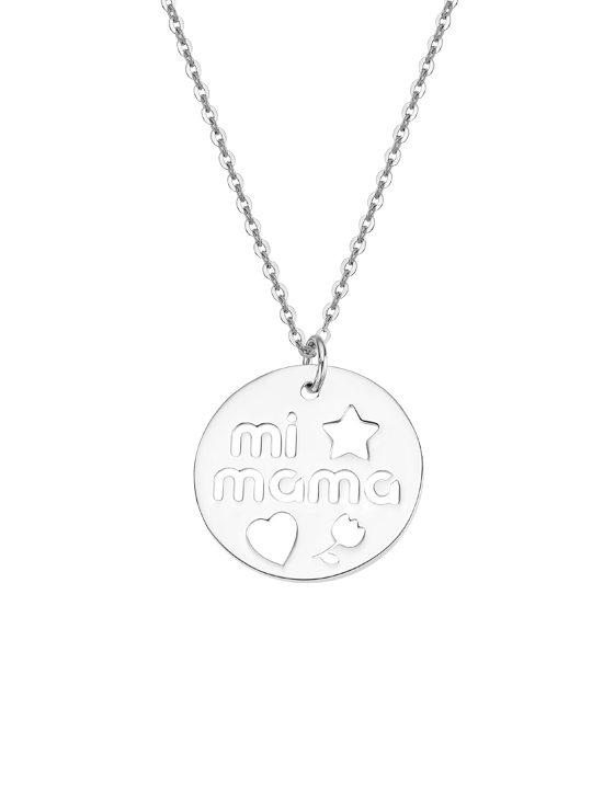 Collar Lotus Silver LP3232-1/1 Mamá | Joyería Parejo