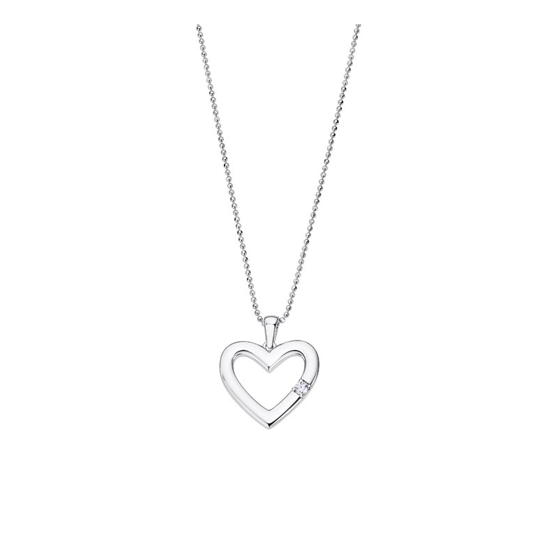 Collar Lotus Silver LP3217-1/1 Corazón | Joyería Parejo