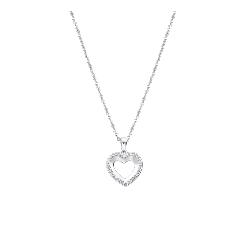 Collar Lotus Silver LP3137-1/1 Corazón | Joyería Parejo