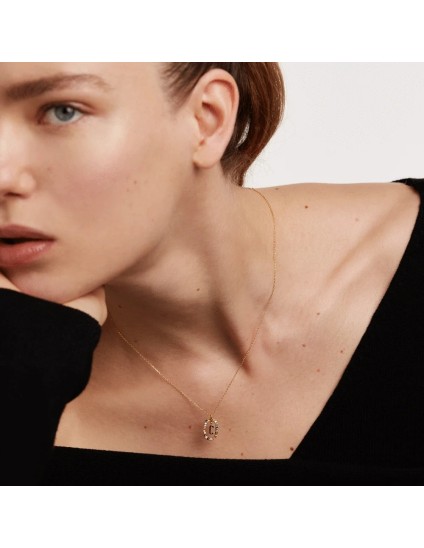 P D Paola Letter C Necklace 925 Silver Gold Plated | Joyería Parejo