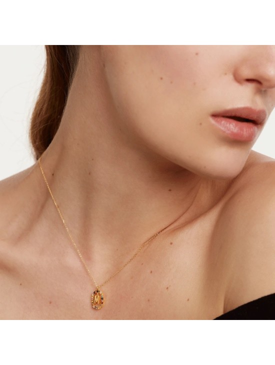 Collar P D Paola Letra M Plata 925MM Dorada | Joyería Parejo