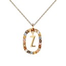 Collar P D Paola Letra Z Plata 925MM Dorada