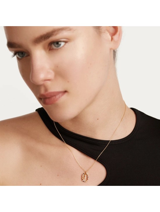 Collar P D Paola Letra T Plata 925MM Dorada | Joyería Parejo