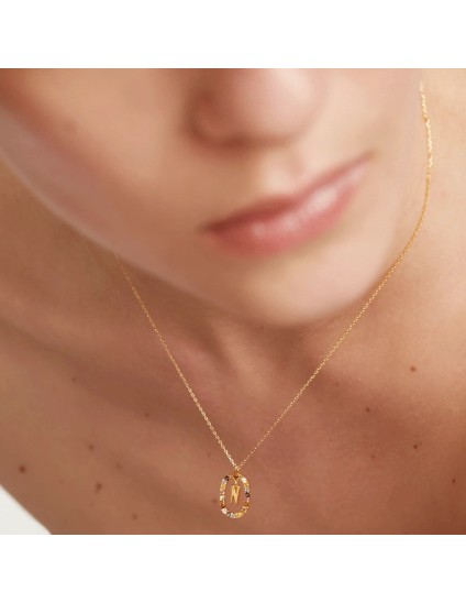 Collar P D Paola Letra N Plata 925MM Dorada | Joyería Parejo