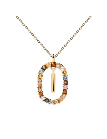 Collar P D Paola Letra I Plata 925MM Dorada | Joyería Parejo