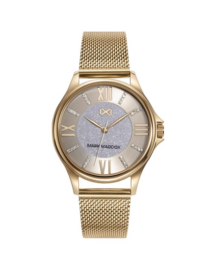 Reloj Mark Maddox Mujer MM7146-23 Malla Dorado | Joyería Parejo
