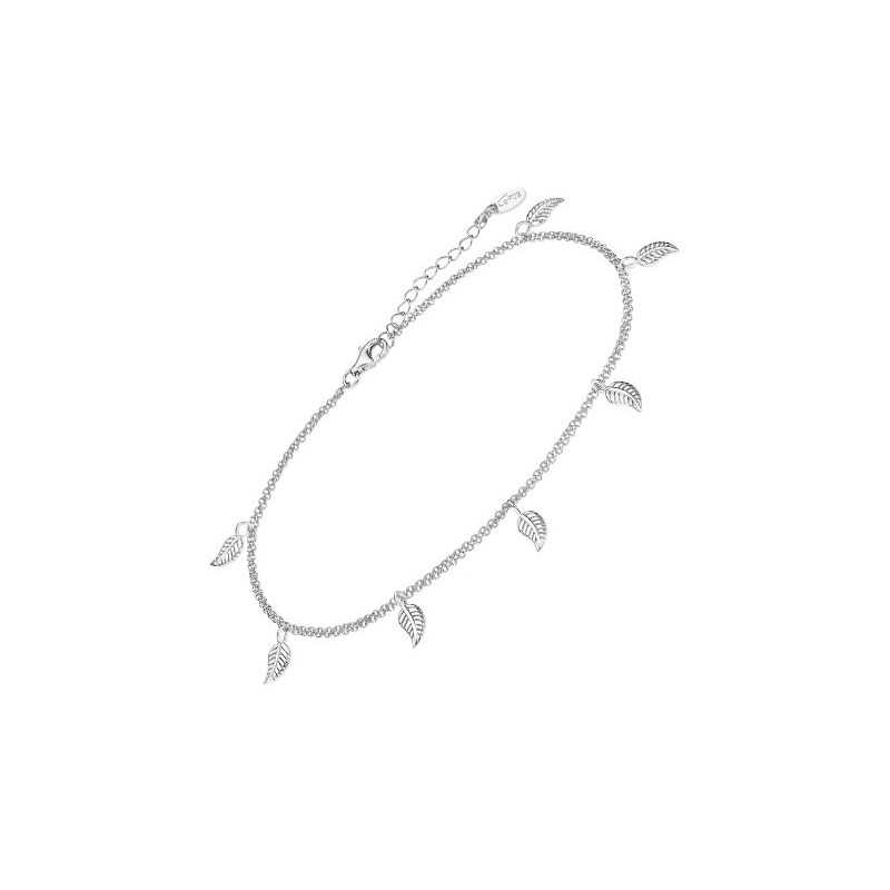 Tobillera Lotus Silver LP3242-8/1 Folha | Joyeria Parejo