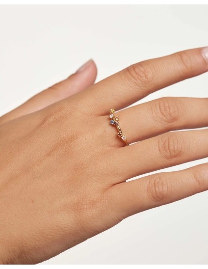 Anillo PDPaola Five Plata 925MM Dorado Talla 10 | Joyería Parejo