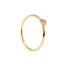 Anillo PDPaola Rosé Blush Plata 925MM Dorado Talla 16