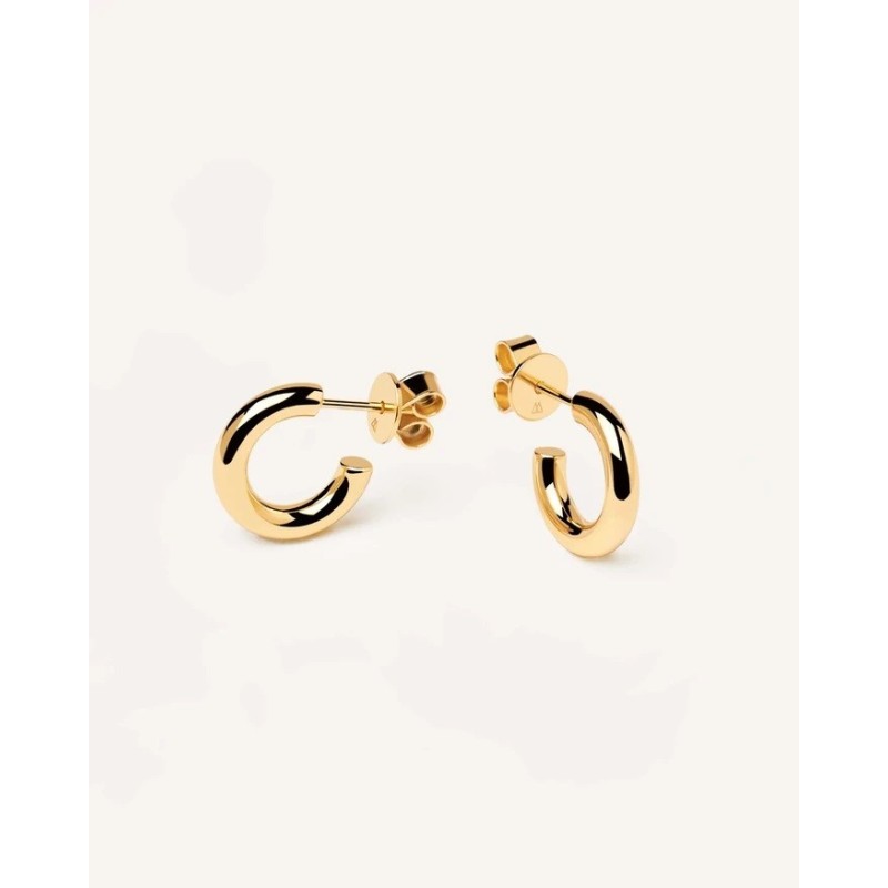 Pendientes PDPaola Mini Cloud Plata 925MM Dorado | Joyería Parejo