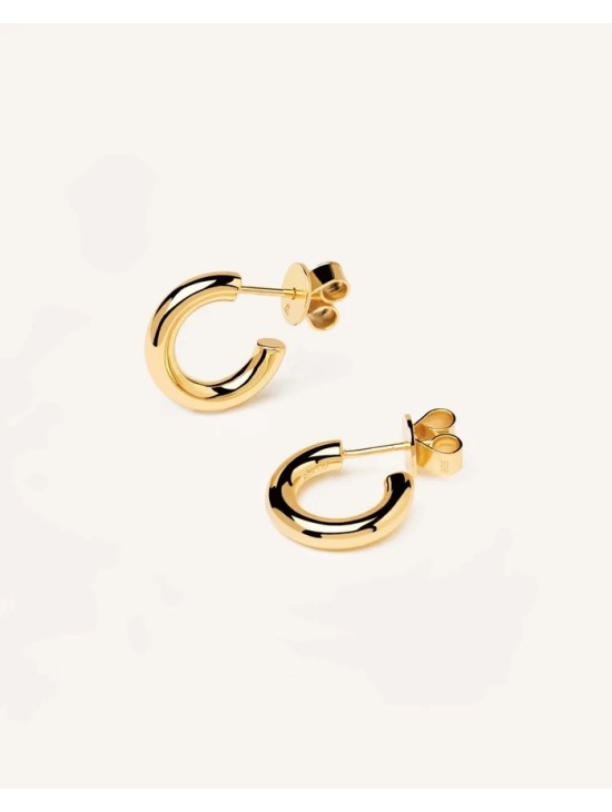 Pendientes PDPaola Mini Cloud Plata 925MM Dorado | Joyería Parejo