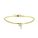 Pulsera Luxenter Letra I BH184Y20I00 Plata de Ley Dorado