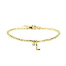 Pulsera Luxenter Letra L BH184Y20L00 Plata de Ley Dorado