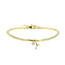 Pulsera Luxenter Letra Y BH184Y20Y00 Plata de Ley Dorado