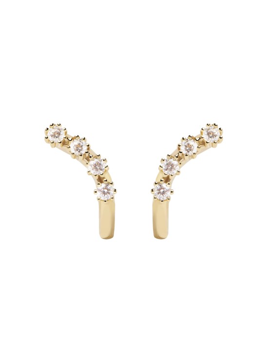 Pendientes PDPaola Motion Plata 925MM Dorado | Joyería Parejo