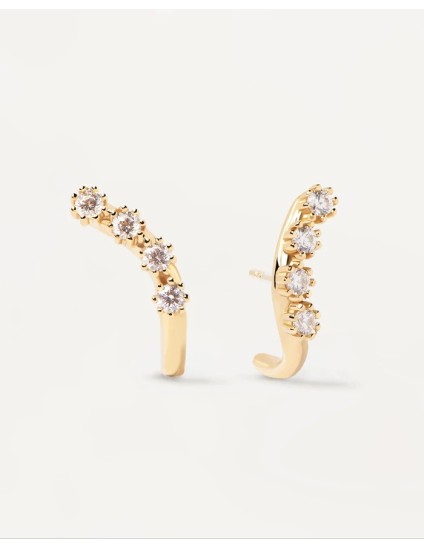 Pendientes PDPaola Motion Plata 925MM Dorado | Joyería Parejo
