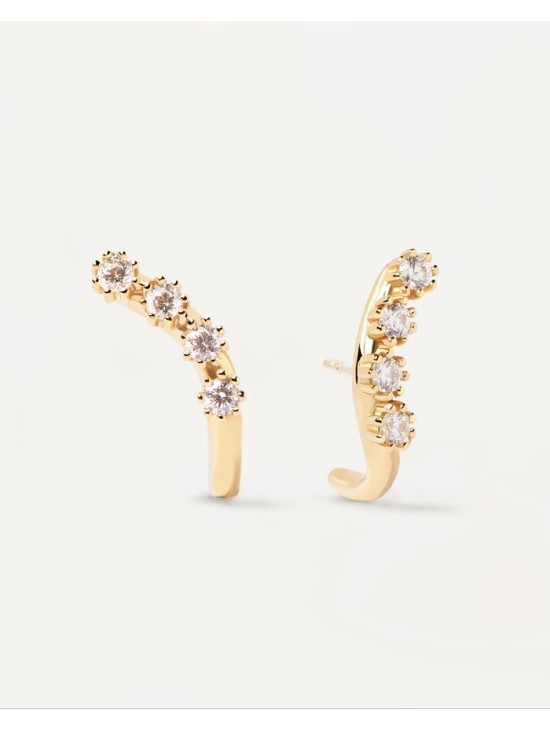 Pendientes PDPaola Motion Plata 925MM Dorado | Joyería Parejo