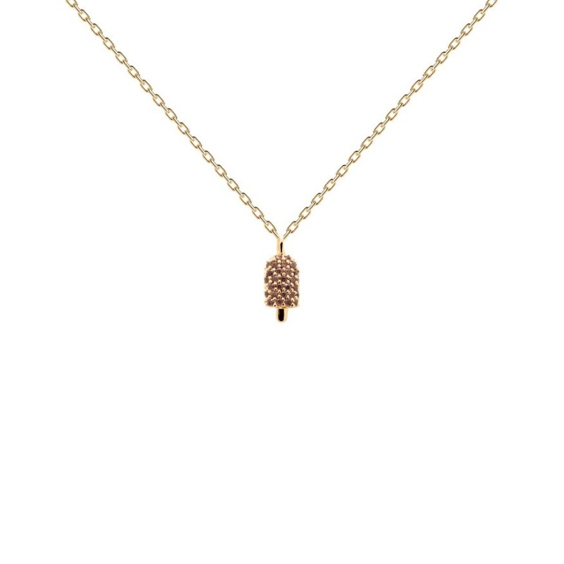 Collar PDPaola Popsicle Dream Plata 925MM Dorado | Joyería Parejo