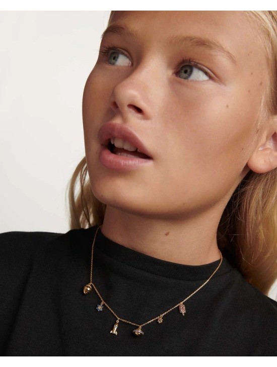 Collar PDPaola Les Petites Plata 925MM Dorado | Joyería Parejo